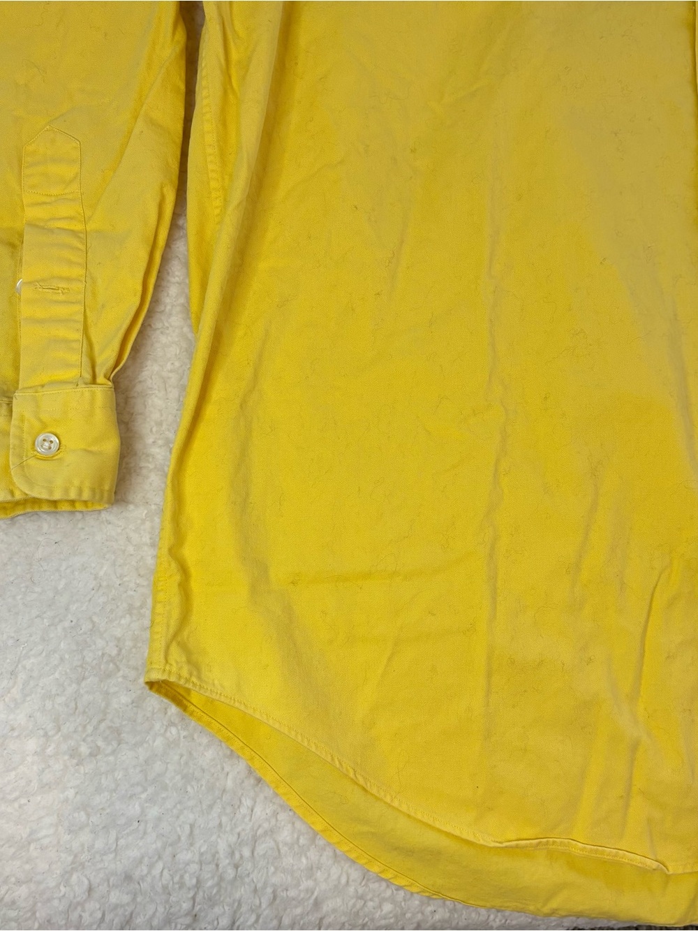 Polo Ralph Lauren Men Yellow Classic Blake Long Sleeve Button Shirt - Picture 5 of 12